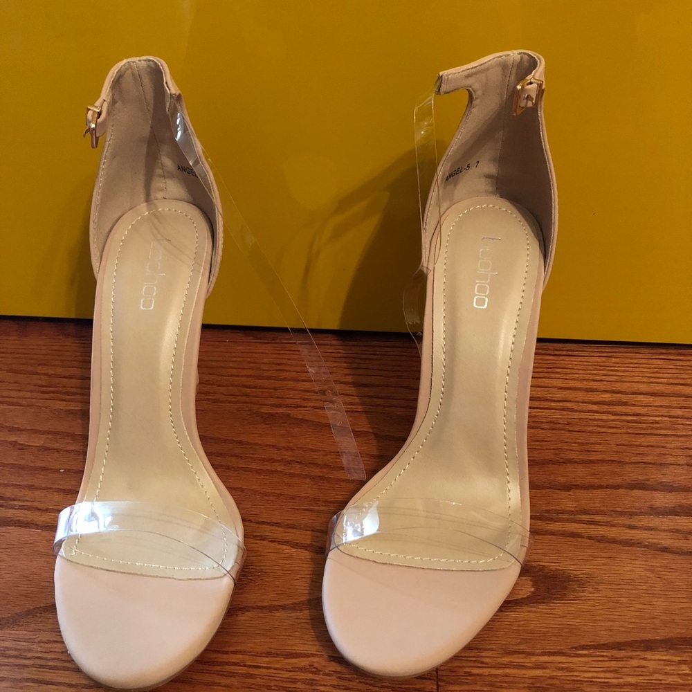 BooHoo clear sandals